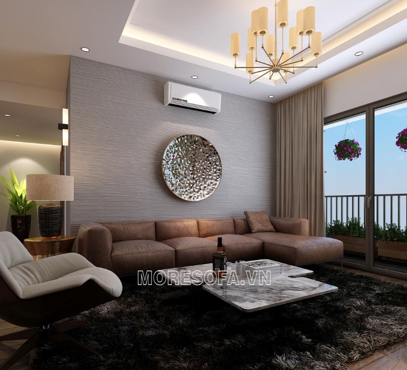 Ghế sofa góc da cao cấp